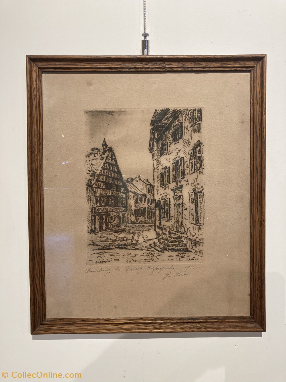 DHAM/Des/JK/001 - J. Kinot, Durbuy, La Maison Espagnole art antiquites estampes gravures dham des jk 001 j kinot durbuy la maison espagnole