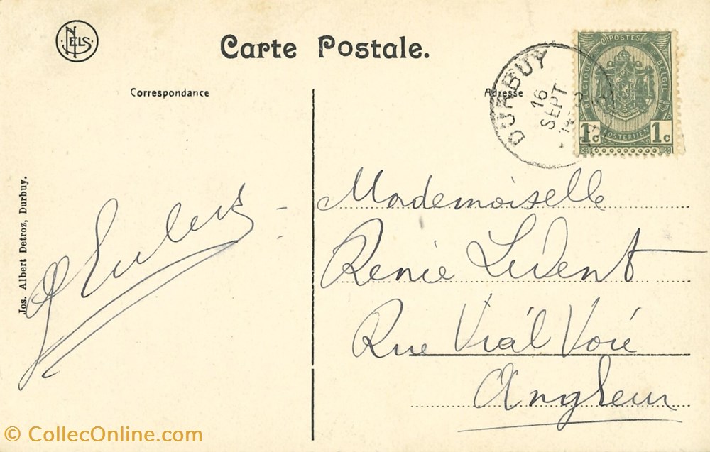 DHAM/CP/Caerd/0089 cartes postales europe belgique dham cp caerd 0089