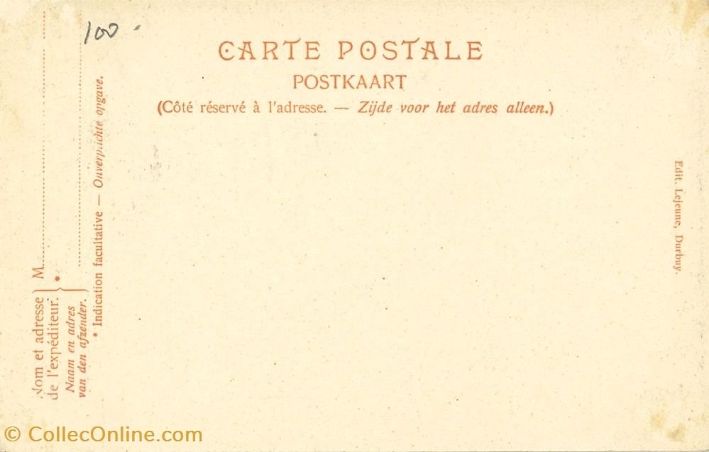 cartes postales europe belgique dham cp caerd 0109