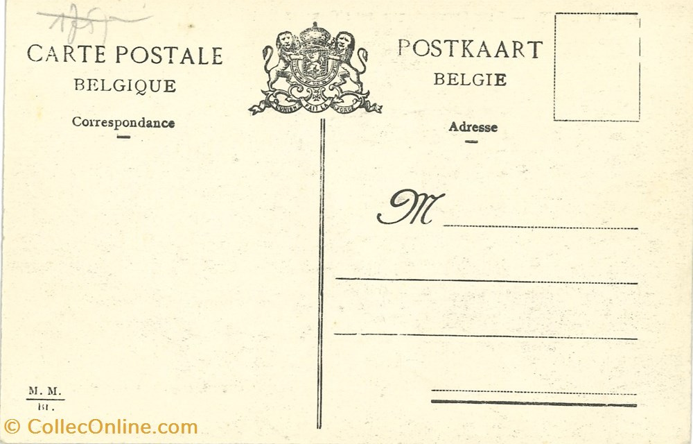 cartes postales europe belgique dham cp caerd 0179
