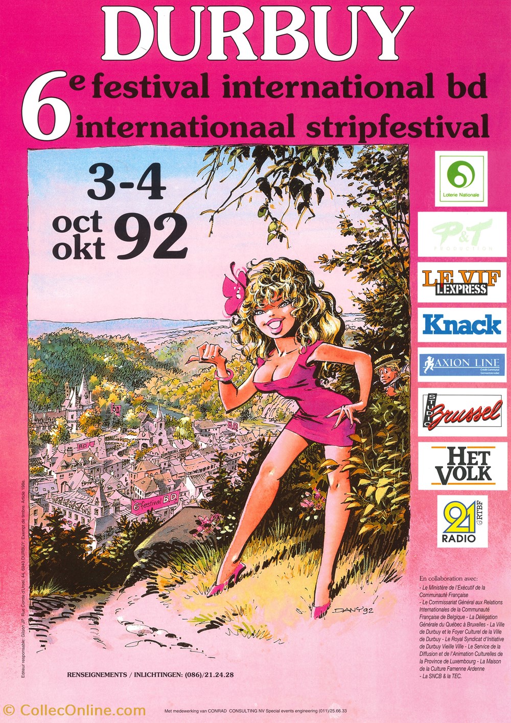 DHAM/Aff/BD/005 - Affiche Festival 1992 documents anciens affiches dham aff bd 005 affiche festival 1992