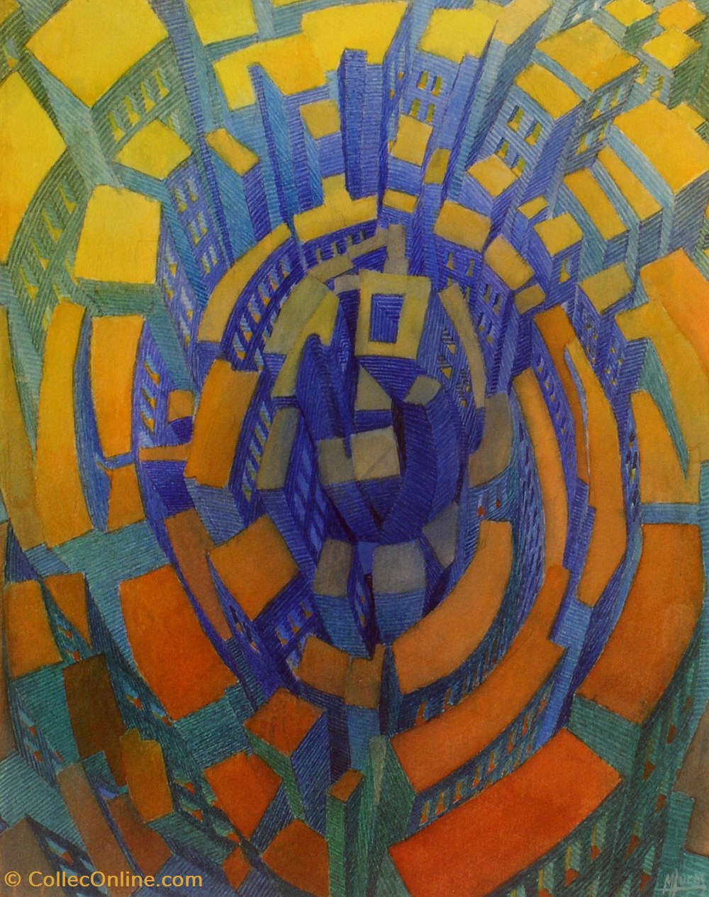 DHAM/Peint/ML/68 - M. Lucas, Ozone art antiquites peintures dessins dham peint ml 68 m lucas ozone