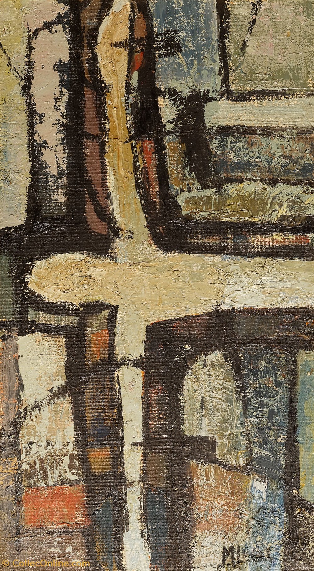 art antiquites peintures dessins dham peint ml 17 m lucas chemin de croix 11 jesus est cloue sur la croix