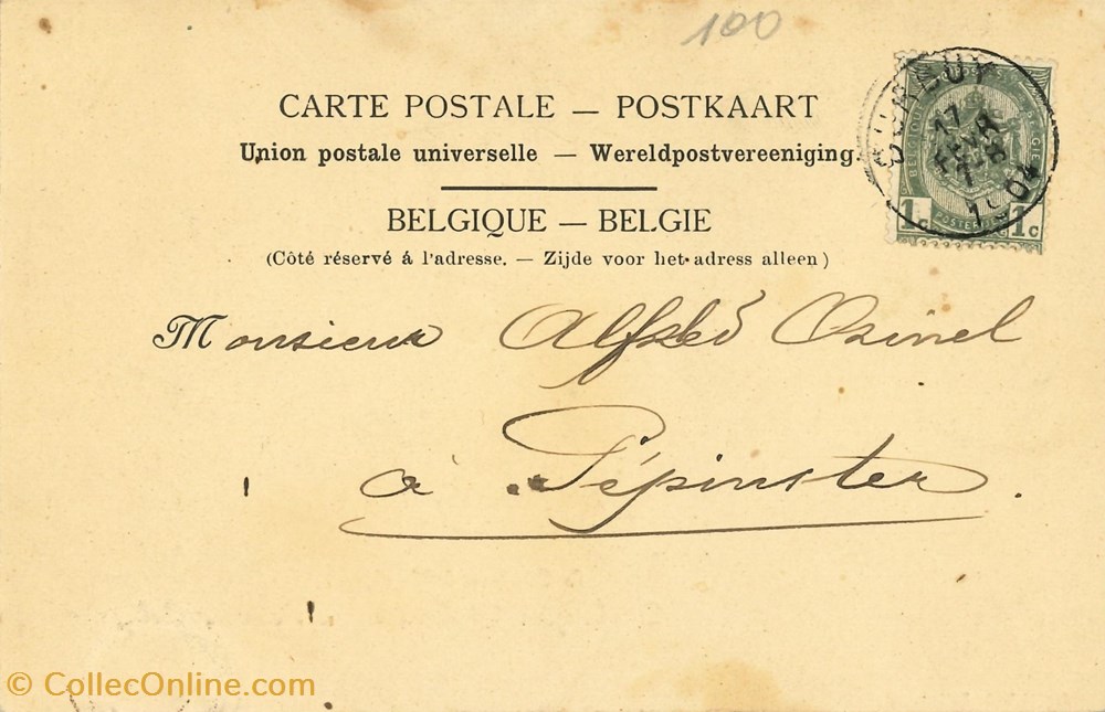 cartes postales europe belgique dham cp caerd 0120