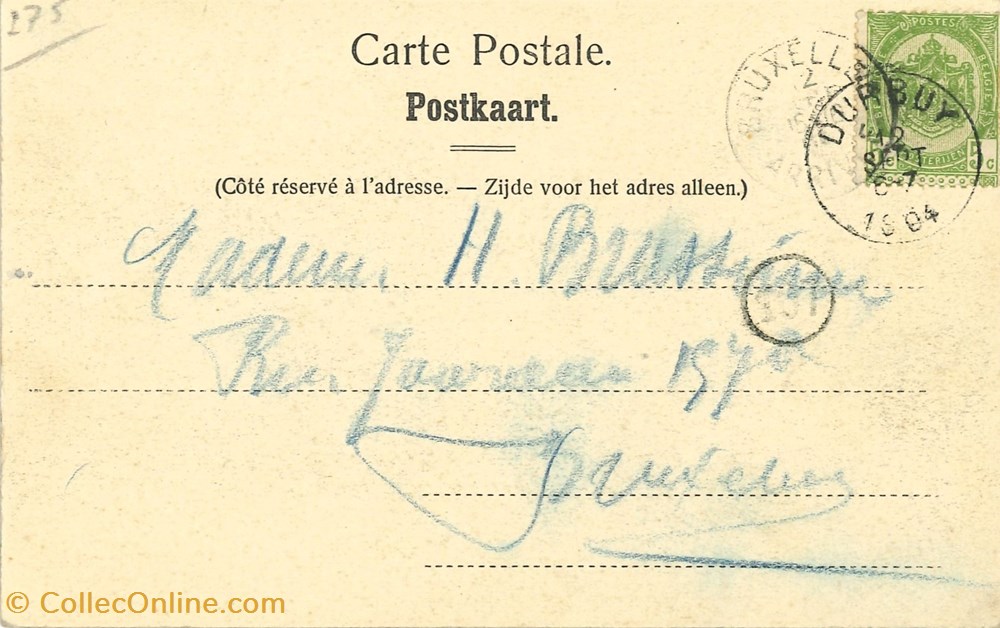 cartes postales europe belgique dham cp caerd 0114