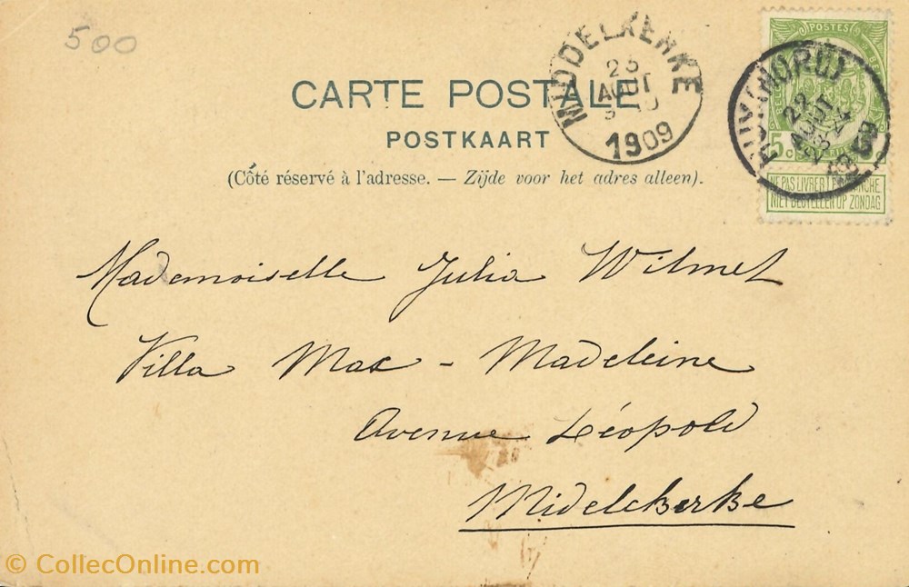 cartes postales europe belgique dham cp caerd 0193