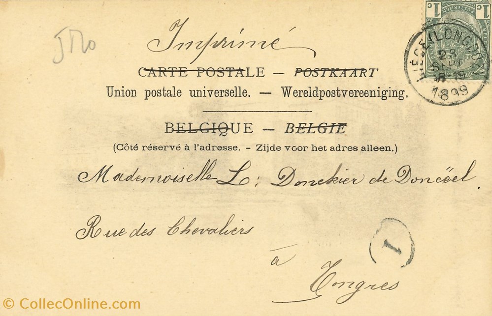 DHAM/CP/Caerd/0115 cartes postales europe belgique dham cp caerd 0115