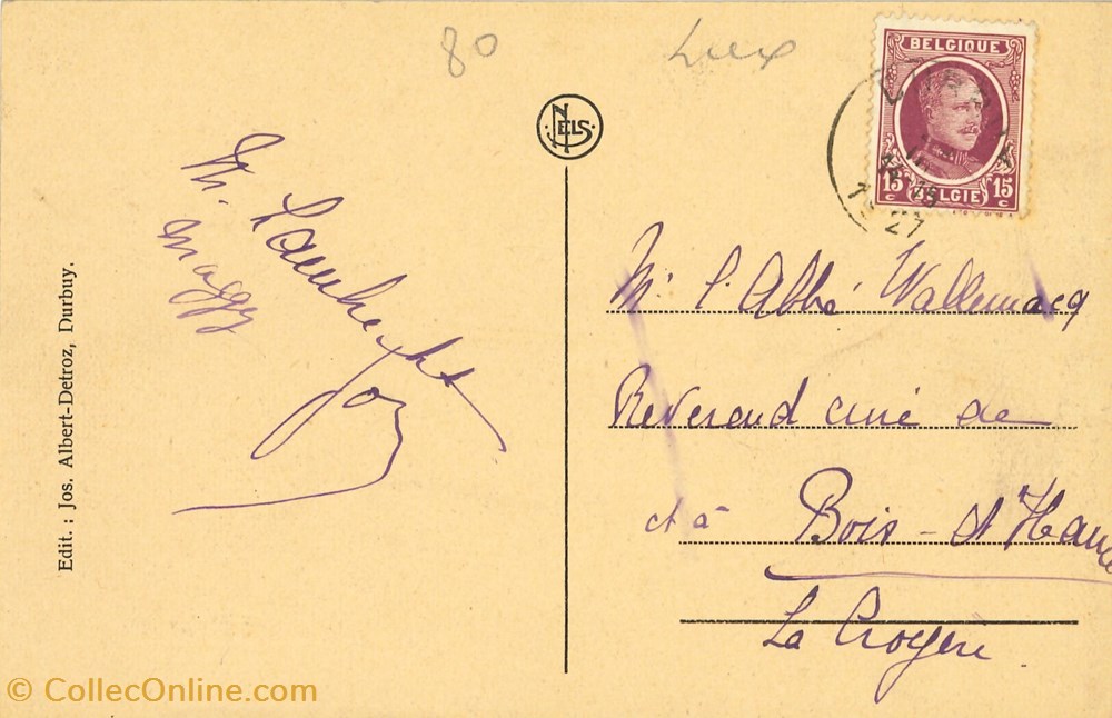 cartes postales europe belgique dham cp caerd 0003