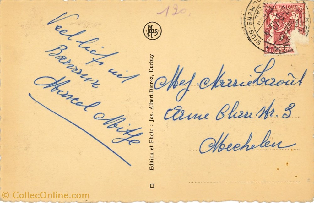 DHAM/CP/Caerd/0038 cartes postales europe belgique dham cp caerd 0038