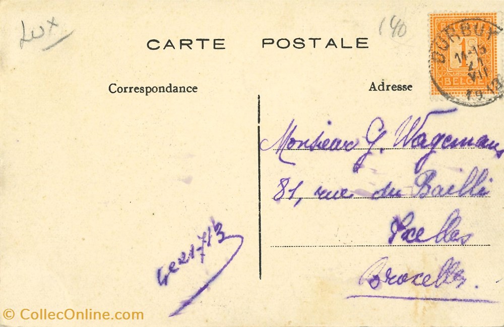 cartes postales europe belgique dham cp caerd 0054