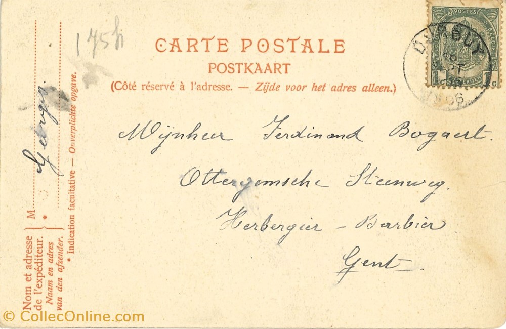 cartes postales europe belgique dham cp caerd 0203