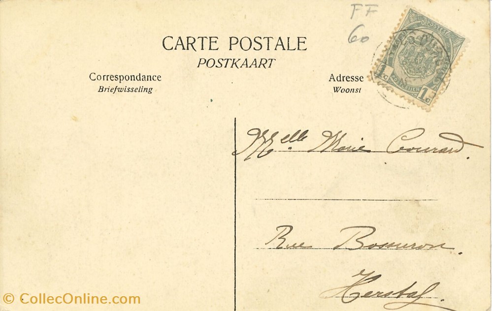 DHAM/CP/Caerd/0080 cartes postales europe belgique dham cp caerd 0080