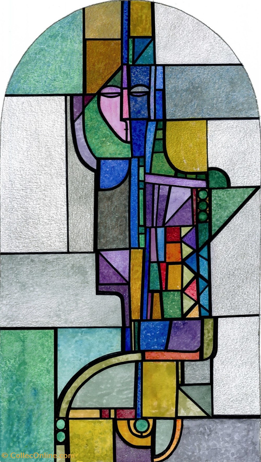 art antiquites peintures dessins dham peint gl 007 g laloux les saintes huiles projet final
