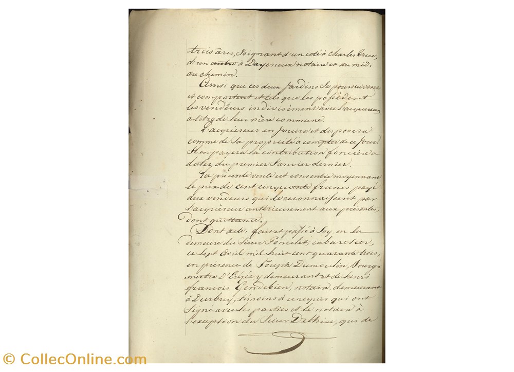 documents anciens historiques dham arch 19 0003 document notarial