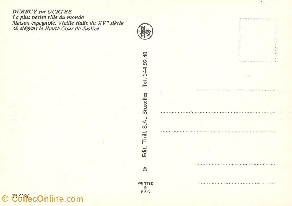 cartes postales europe belgique dham cp caerd 0027