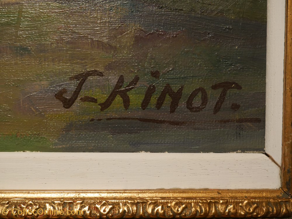 DHAM/Peint/JK/004 - Joseph Kinot, Vue sur l'Anticlinal de Durbuy 2 art antiquites peintures dessins dham peint jk 004 joseph kinot vue sur anticlinal de durbuy