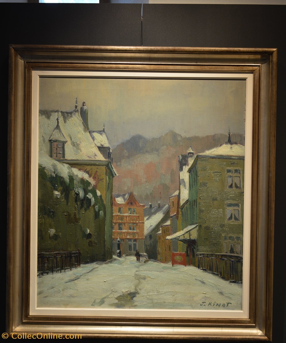 DHAM/Peint/JK/002 - J. Kinot, Rue du Comte Théodule d'Ursel art antiquites peintures dessins dham peint jk 002 j kinot rue du comte theodule ursel
