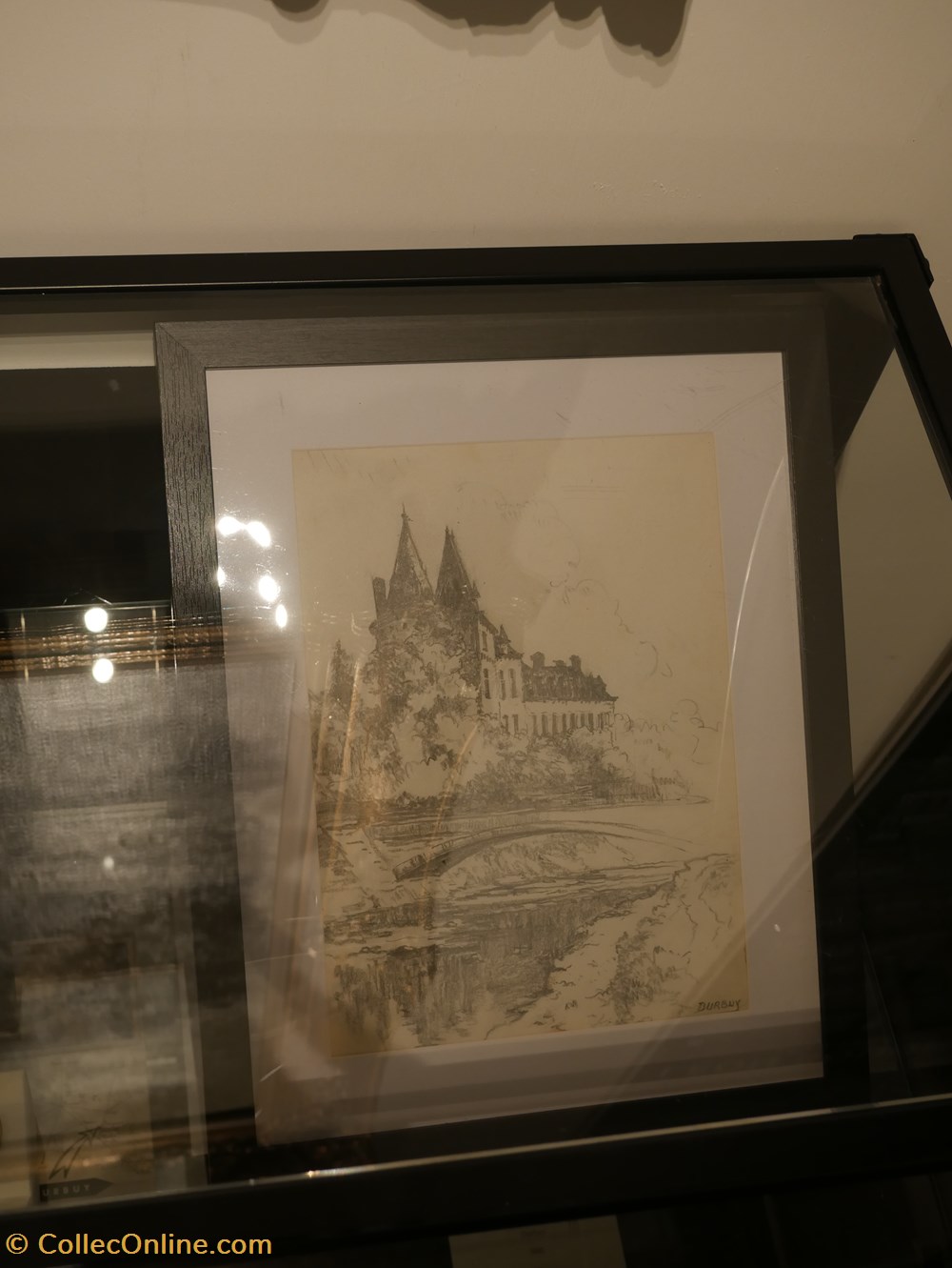 DHAM/Des/LS/003 - Léon Sougné, Vue du château de Durbuy art antiquites peintures dessins dham des ls 003 leon sougne vue du chateau de durbuy