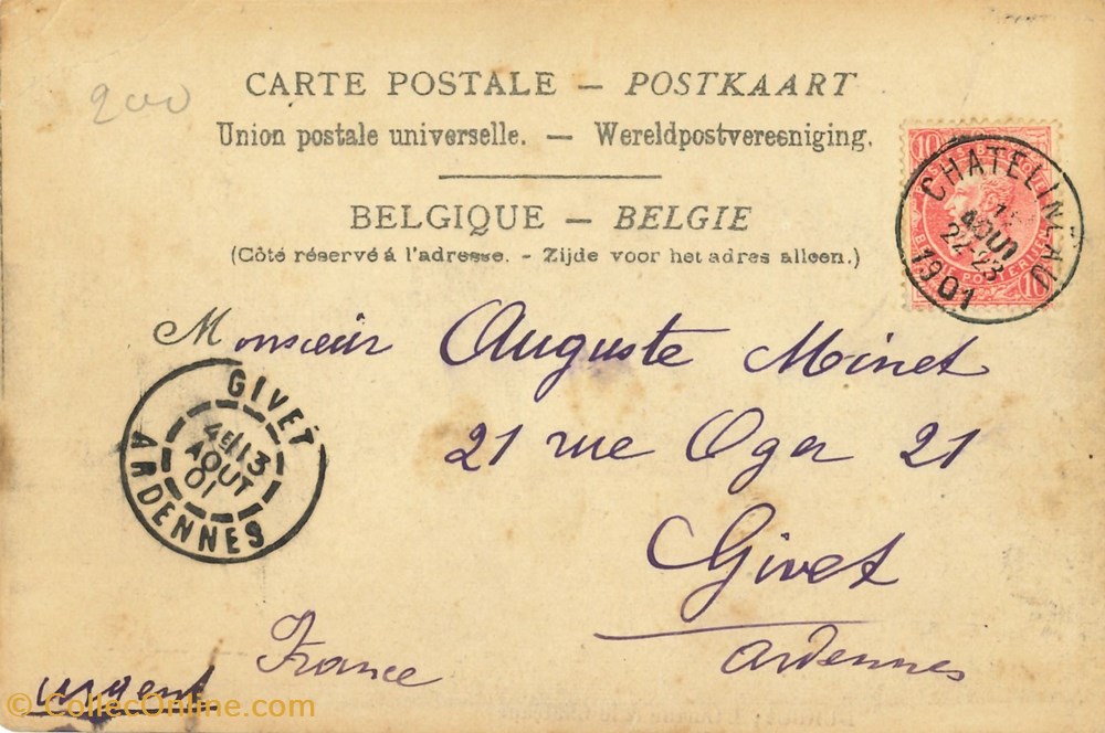 DHAM/CP/Caerd/0117 cartes postales europe belgique dham cp caerd 0117
