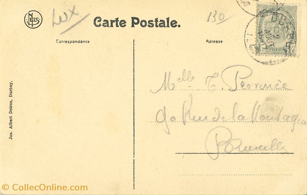 cartes postales europe belgique dham cp caerd 0040