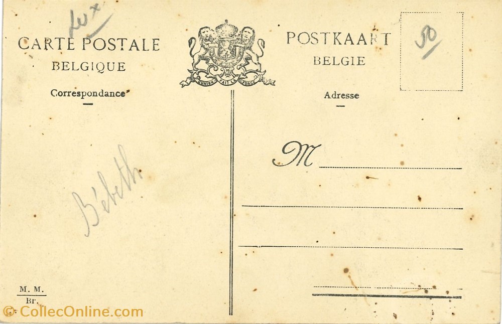 cartes postales europe belgique dham cp caerd 0181