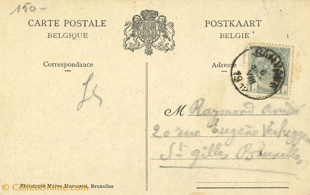 cartes postales europe belgique dham cp caerd 0206