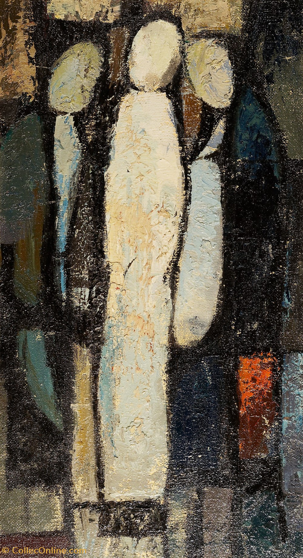DHAM/Peint/ML/19 - M. Lucas, Chemin de Croix 14. Le corps de Jésus est mis au tombeau art antiquites peintures dessins dham peint ml 19 m lucas chemin de croix 14 le corps de jesus est mis au tombeau