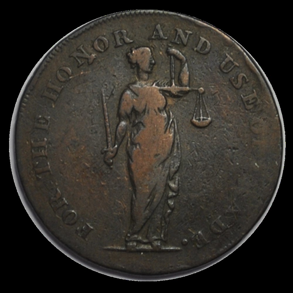 monnaies demi penny dublin talbort fyan 1794
