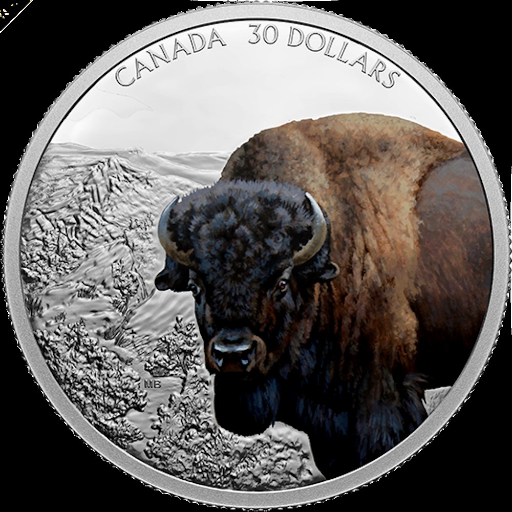 Icônes imposantes : Bison 2 onces monnaies icones imposantes bison 2 onces