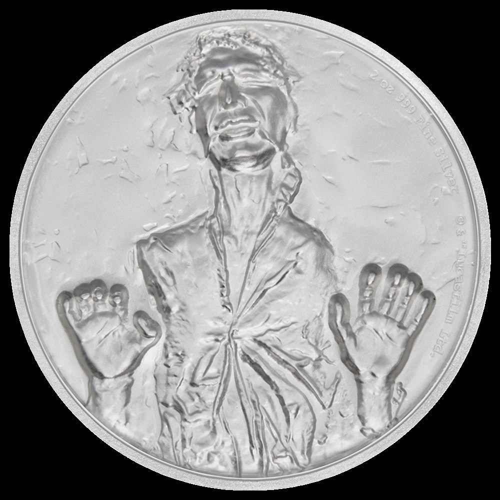 La Guerre des Étoiles : Han Solo 2 onces Argent monnaies la guerre des etoiles han solo 2 onces argent
