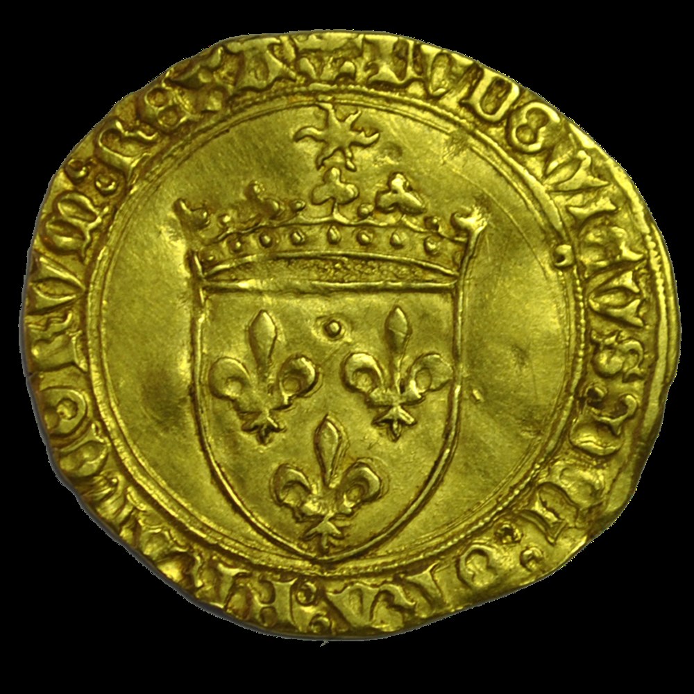 Louis XII Écu d'or au soleil ND Angers monnaies louis xii ecu or au soleil nd angers