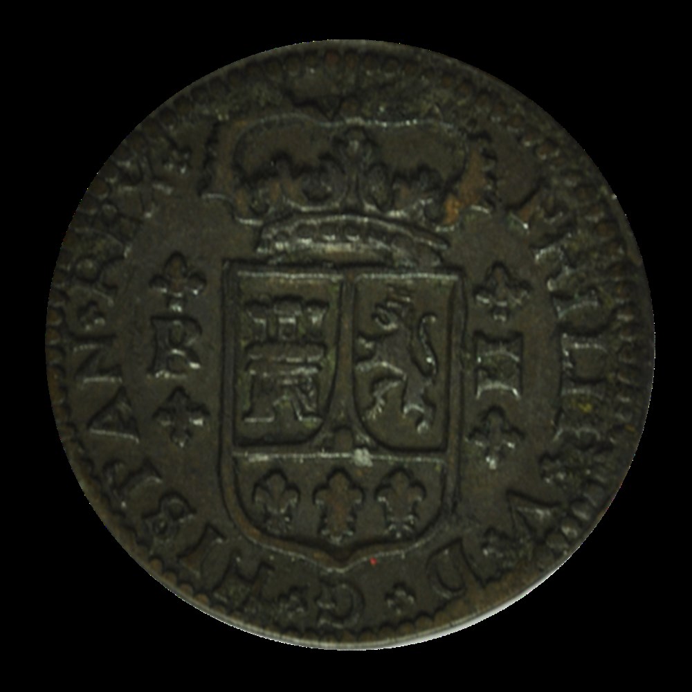 2 Maravedis Philippe V 1720 Burgos monnaies 2 maravedis philippe v 1720 burgos