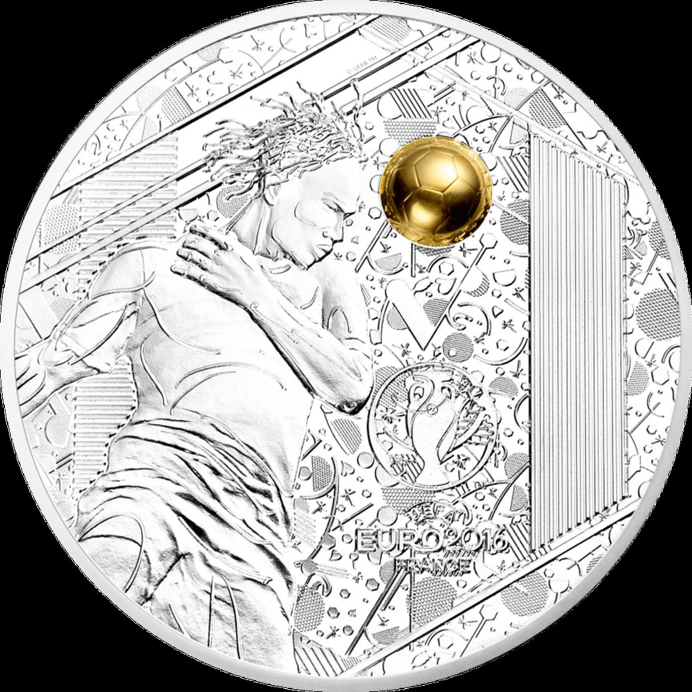 monnaies euro 2016 tete 10 euro argent