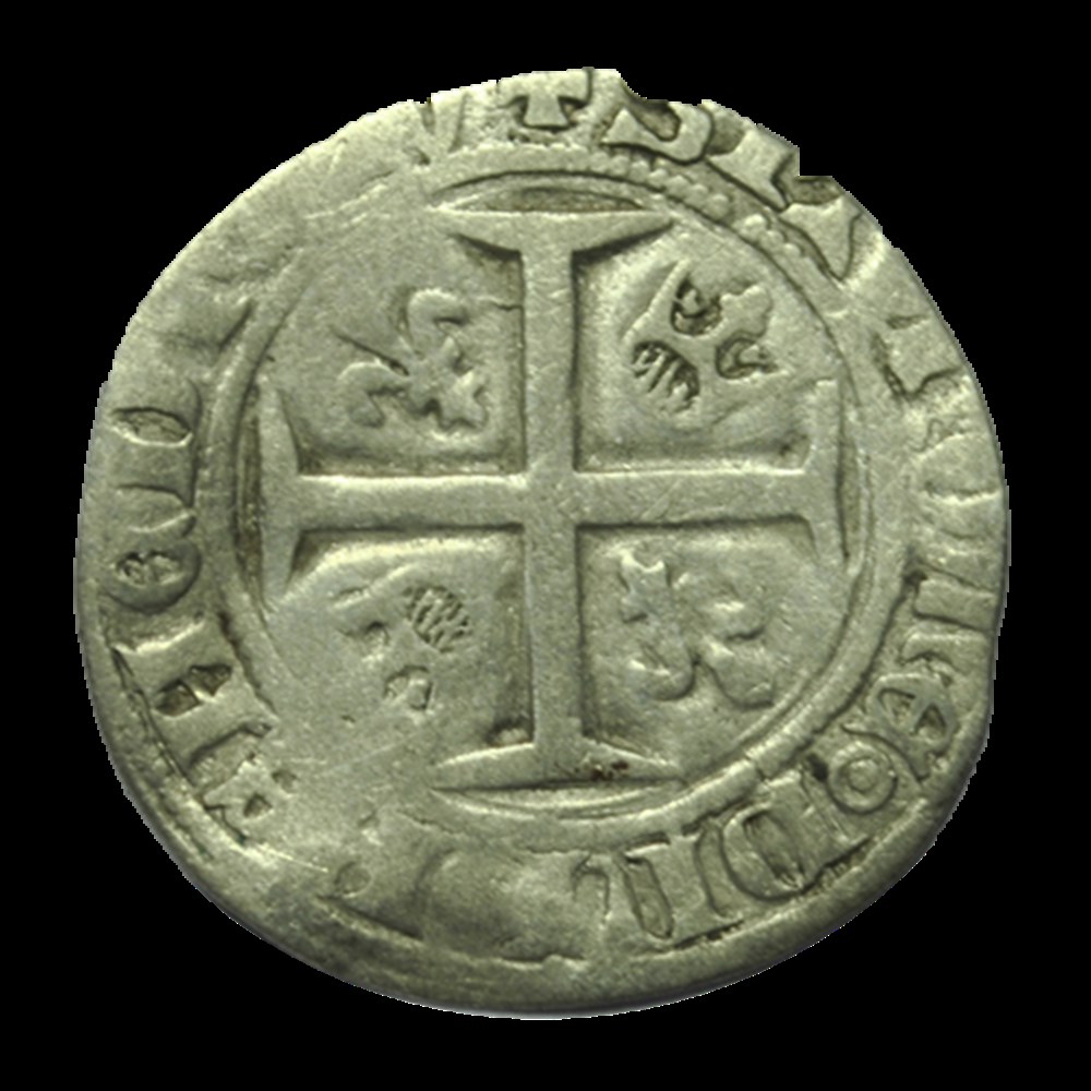 CHARLES VI Demi-Guénar , Tournais (12) monnaies charles vi demi guenar tournais 12