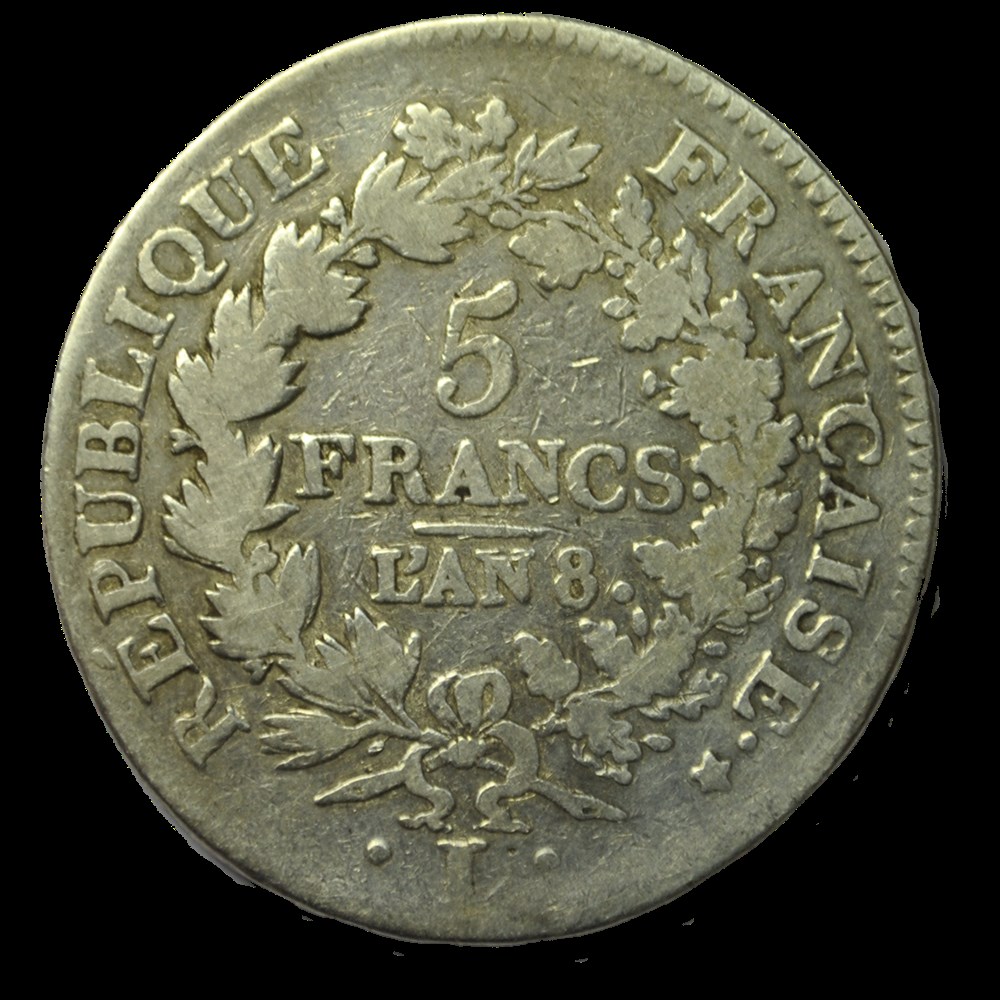 Union et Force 5 francs 1800 L monnaies union et force 5 francs 1800 l