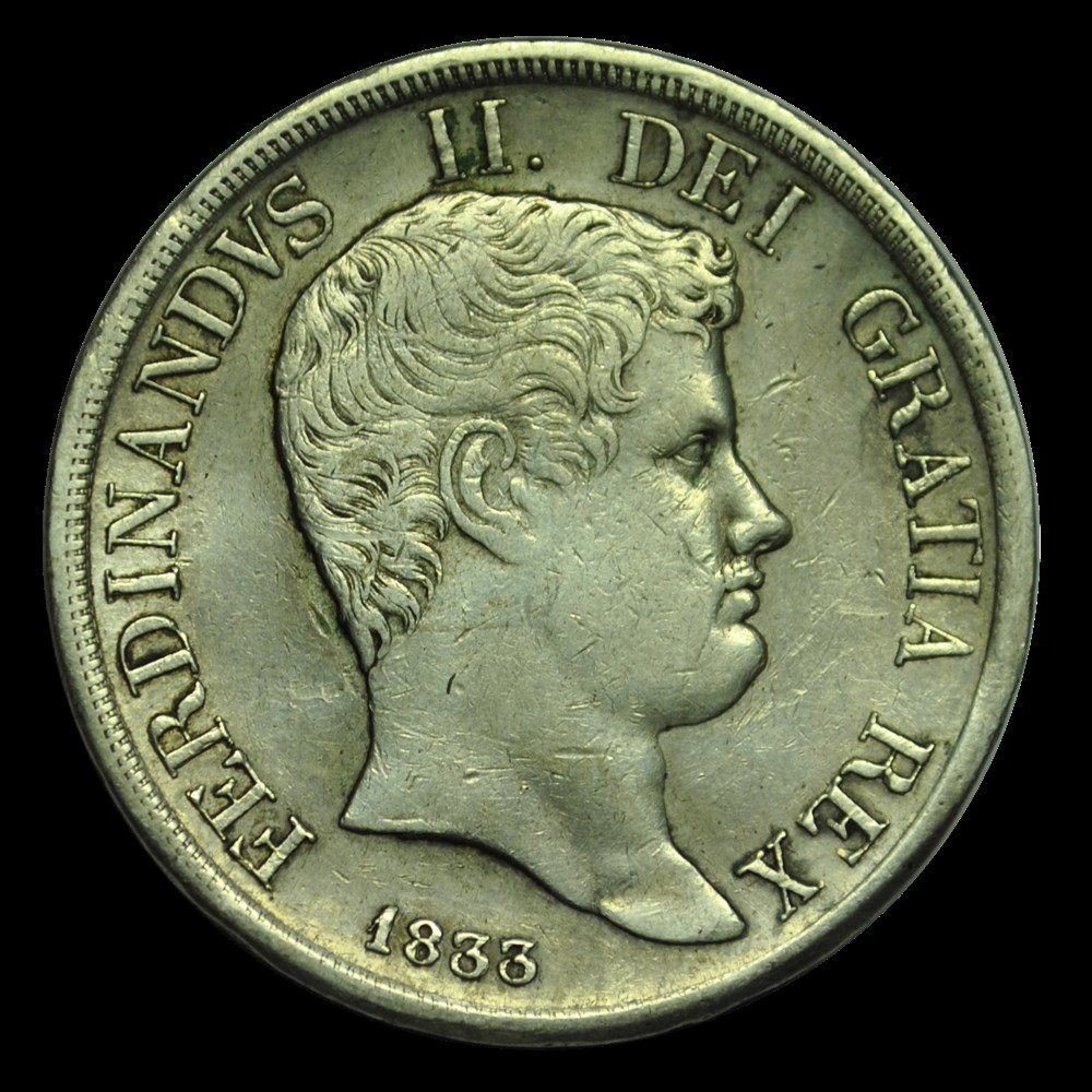 iTALIE - ROYAUME DES DEUX-SICILES 120 Grana , Ferdinand II 1833 Naples monnaies italie royaume des deux siciles 120 grana ferdinand ii 1833 naples