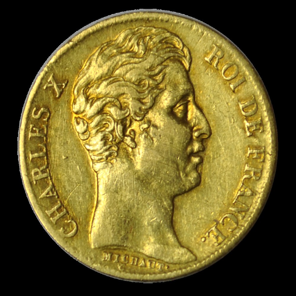 Charles X 20 francs 1830 W monnaies charles x 20 francs 1830 w