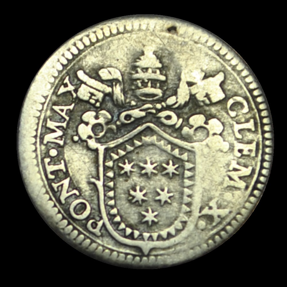 Clement X 1/2 Grosso 1675 monnaies clement x 1 2 grosso 1675