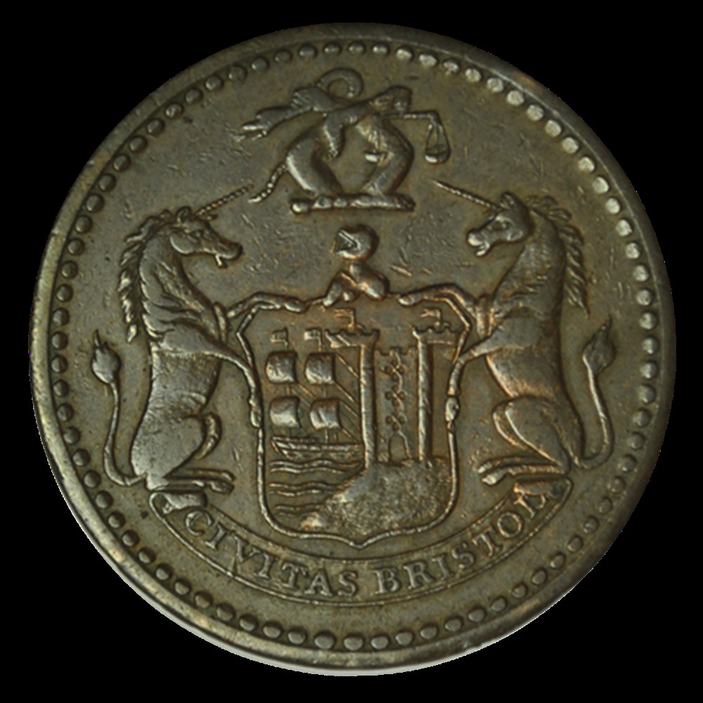 Token de Bristol , 1811 , Roi George III monnaies token de bristol 1811 roi george iii