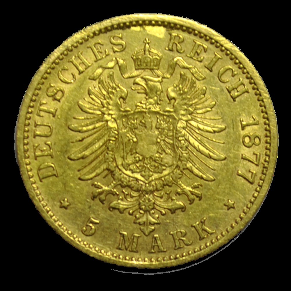 Prusse Wilhelm I 5 Mark 1877A monnaies prusse wilhelm i 5 mark 1877a