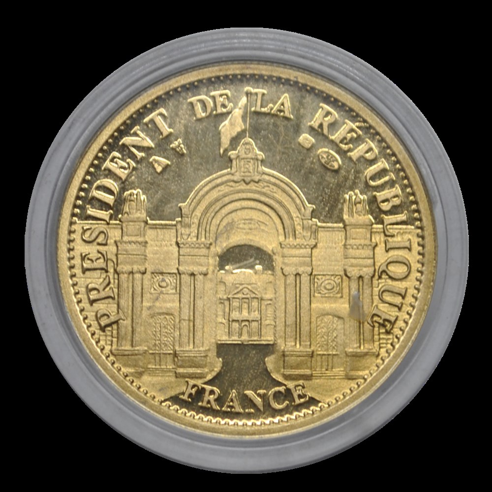 monnaies medaille or nicolas sarkozy 2007