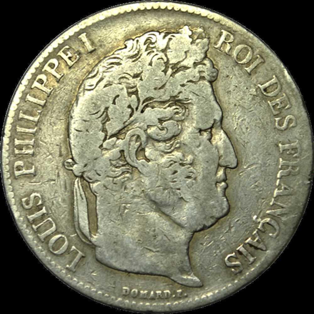 5 Francs Louis-Philippe 1837 BB monnaies 5 francs louis philippe 1837 bb