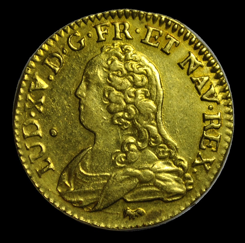 Louis XV Louis D'or 1735A monnaies louis xv louis or 1735a