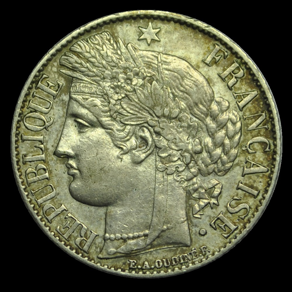 1 Franc Cérès 1887 A monnaies 1 franc ceres 1887 a
