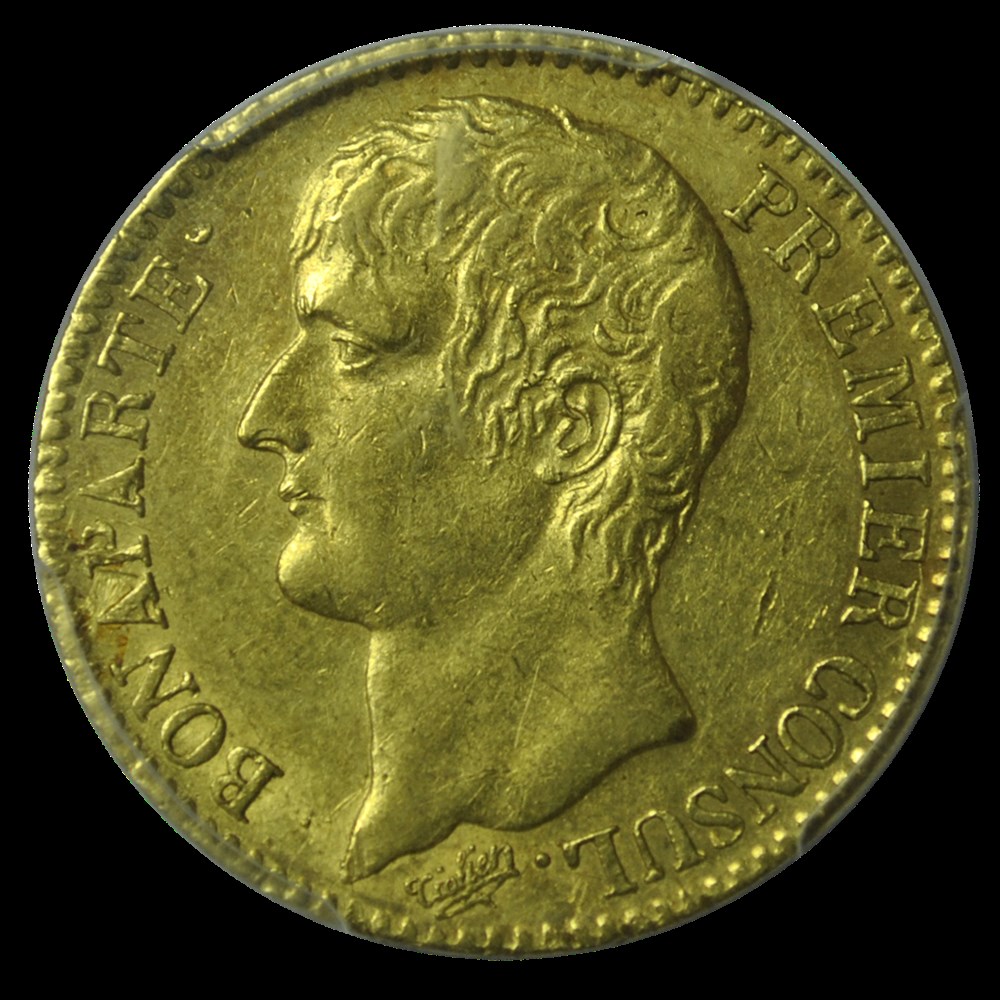 Bonaparte Premier Consul 40 francs or 1804 A monnaies bonaparte premier consul 40 francs or 1804 a