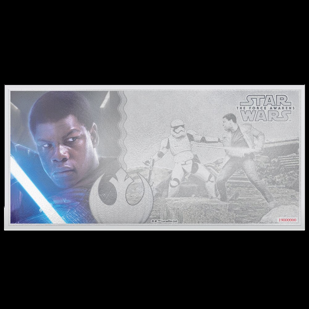 La Guerre des Etoiles : L'Eveil de la Force - Finn - Billet argent monnaies la guerre des etoiles eveil de la force finn billet argent