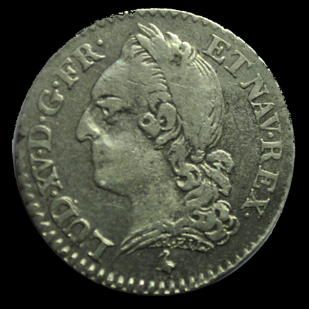 Louis XV 1/10 d'écu à la vielle tete 1773 A monnaies louis xv 1 10 ecu a la vielle tete 1773 a