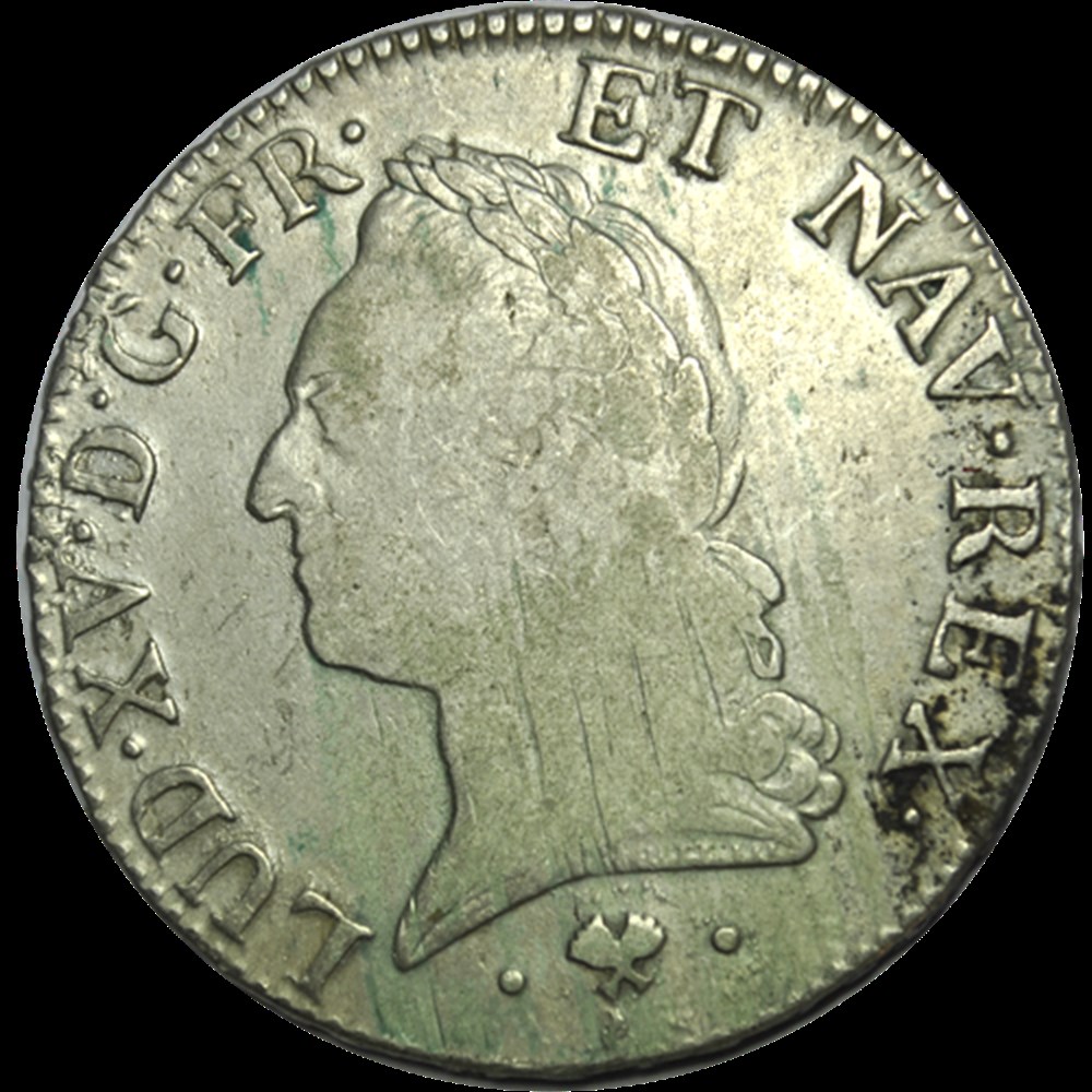 Ecu A La Vieille Tete Louis XV 1774 L monnaies ecu a la vieille tete louis xv 1774 l