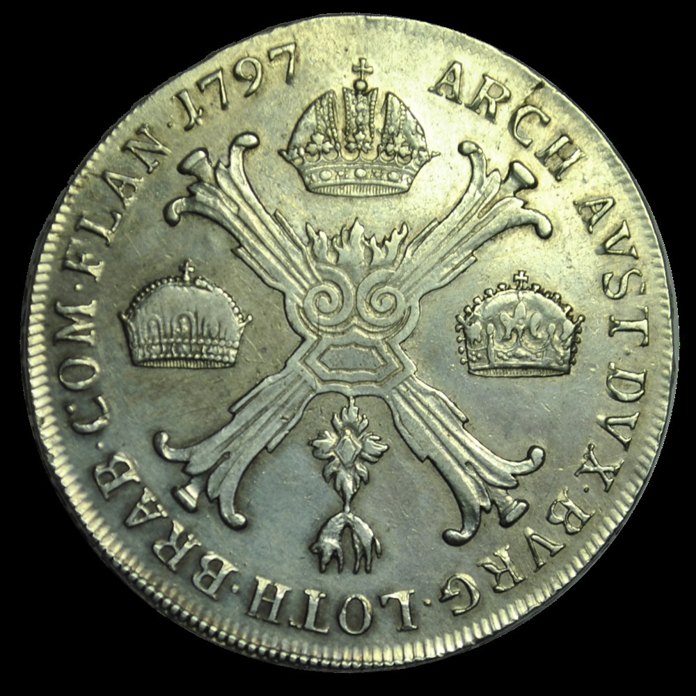 monnaies pays bas autrichiens francois ii thaler 1797 c
