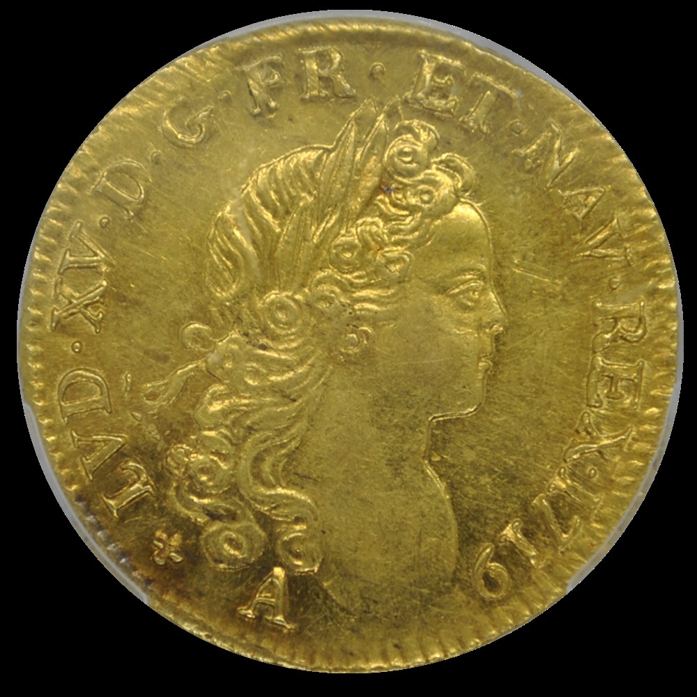 LOUIS XV Louis d'or à la croix de Malte 1719 A monnaies louis xv louis or a la croix de malte 1719 a